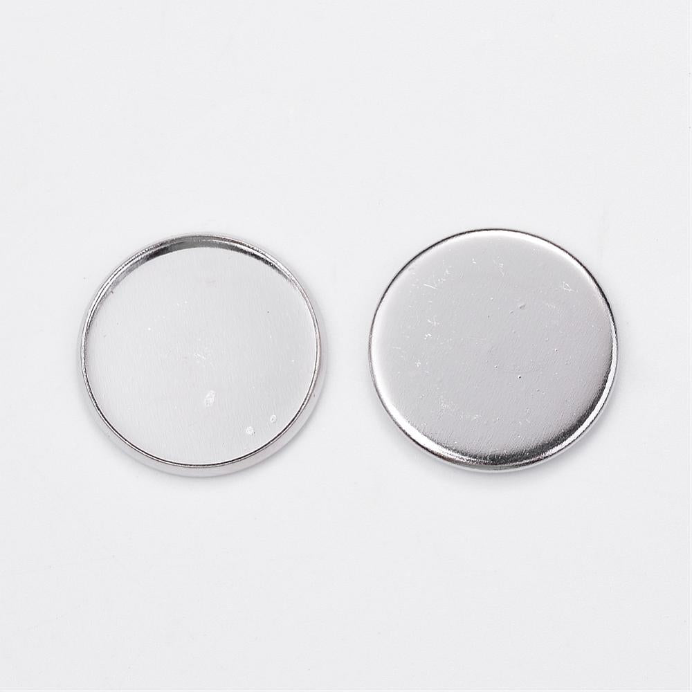 Bezel Setting for Buttons/Glass Cabochons WHOLESALE PACKS 80% OFF