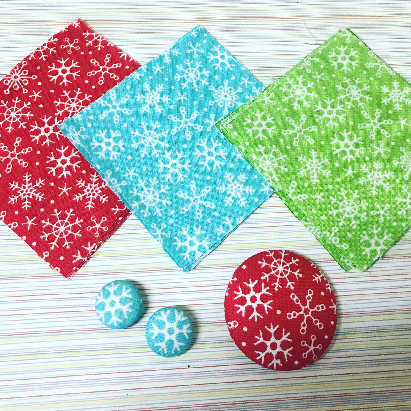 Christmas Button Fabrics ALL $1.00!!