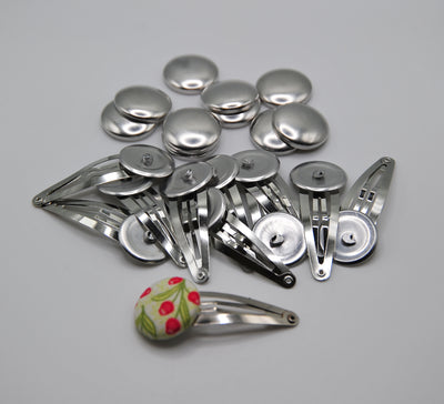 Attached Button + Silver Snap Clip