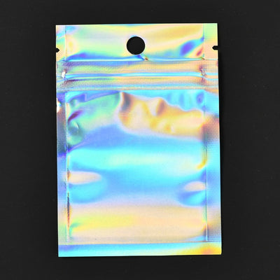 Clear Fronted Holographic Resealable Bags