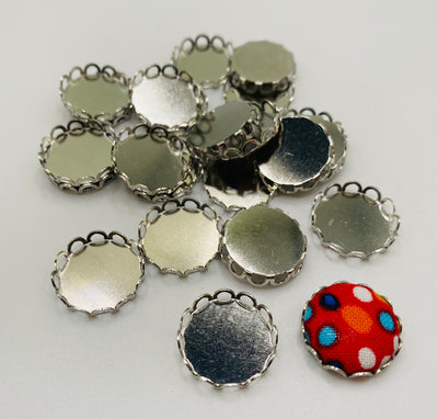 Bezel Setting for Buttons/Glass Cabochons WHOLESALE PACKS 80% OFF