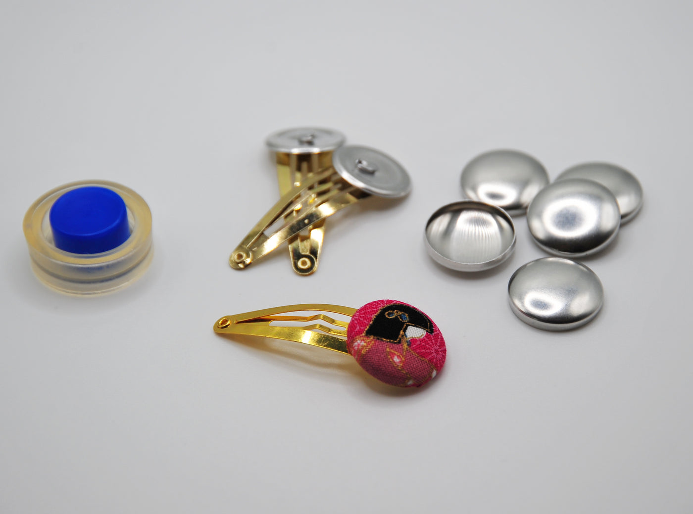 23mm Attached Button + Snap Clips - BASIC Colours