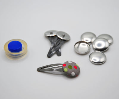 23mm Attached Button + Snap Clips - BASIC Colours