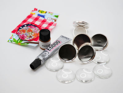 Glass Cabochon/Fabric Kit